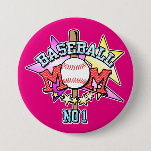 Baseball Mum Badge