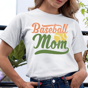Baseball Mum, Baseball Gift For Mum T-Shirt