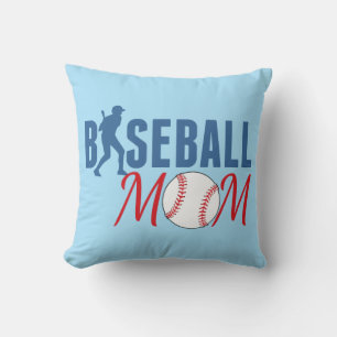 Baseball Mum Blue Cushion