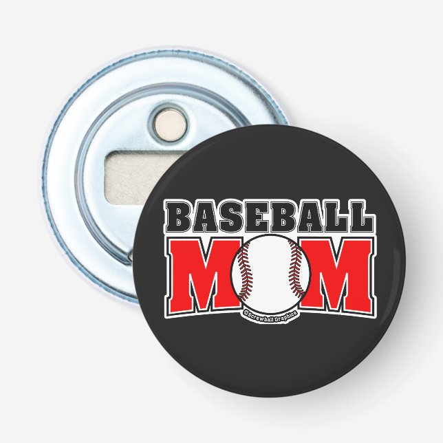 Baseball Mum Bottle Opener (Front)