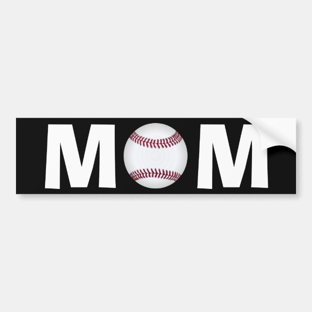 Baseball Mum Bumper Sticker (Front)