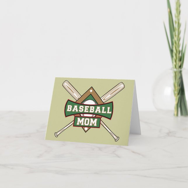 Baseball Mum Card (Front)