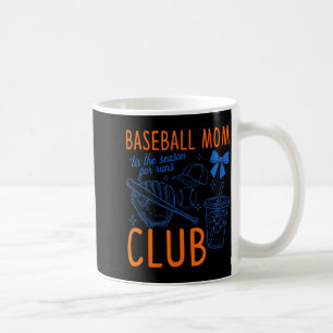 Baseball mum club tis the season for runs funny coffee mug