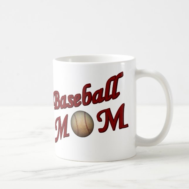 Baseball Mum Cute Coffee Mug (Right)