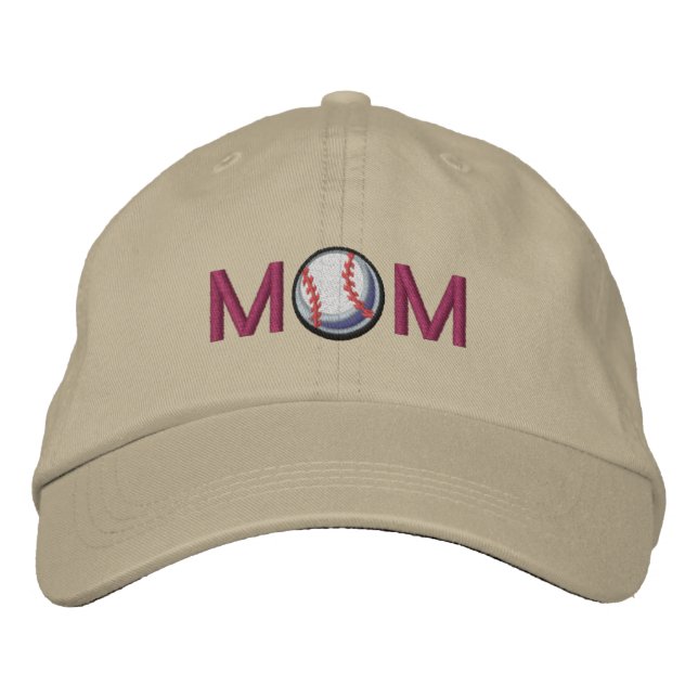 Baseball Mum Embroidered Hat (Front)