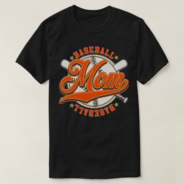 Baseball Mum Family Matching T-Shirt (Design Front)