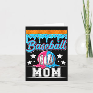 Baseball Mum Funny Mothers Day Ice Cream Drip Card