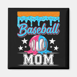 Baseball Mum Funny Mothers Day Ice Cream Drip Magnet