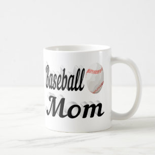 Baseball Mum half text Coffee Mug