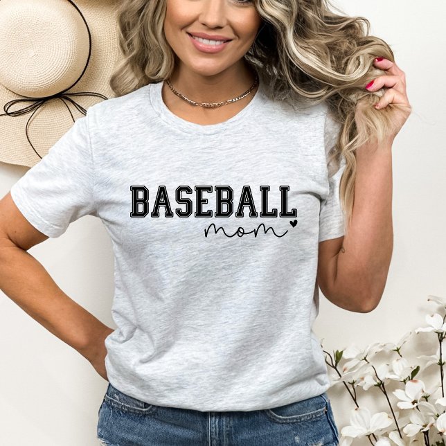 Baseball Mum Heart T-Shirt (Creator Uploaded)