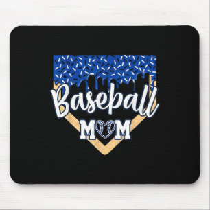 Baseball Mum Home Plate Ice Cream Drip With Sprink Mouse Pad