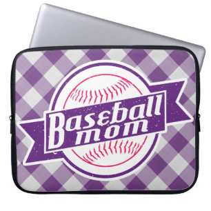 Baseball Mum Laptop Sleeve