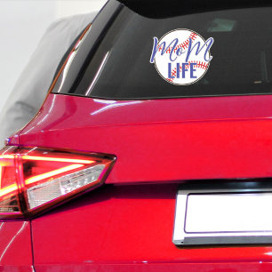 Baseball Mum Life Vinyl Car Window