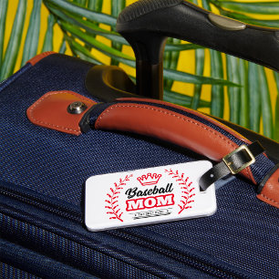 Baseball Mum Luggage Tag