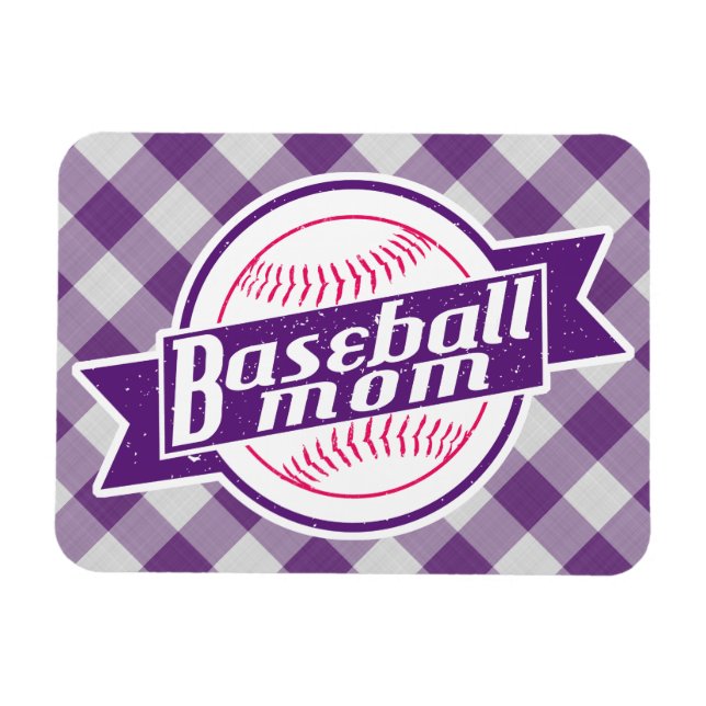 Baseball Mum Magnet (Horizontal)