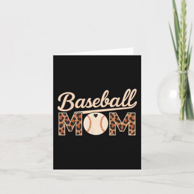 Baseball Mum Mothers Day  Card (Front)