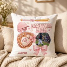 Baseball Mum Photo Pink Coquette Sports