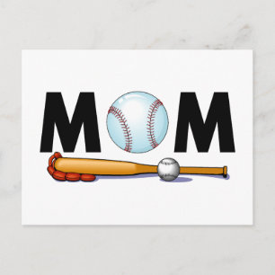 Baseball Mum Postcard