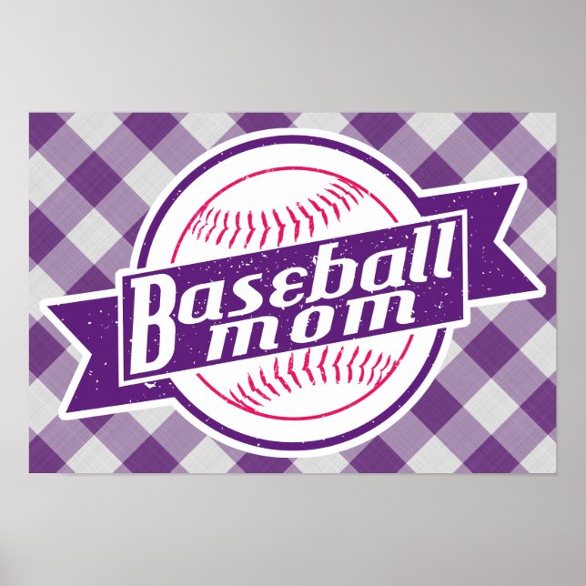 Baseball Mum Poster Print (Front)
