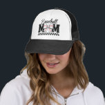 Baseball Mum Retro Mama Coquette Bow Trucker Hat<br><div class="desc">Baseball Mum Retro Mama Coquette Bow Hat
Cheer on your favourite player with this Coquette Bow Retro Mama Baseball Hat! Perfect for any season! These designs are great gifts for family,  friends,  or coworkers.</div>