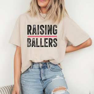Baseball Mum Shirt Raising Ballers Softball Shirt