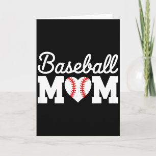 Baseball mum shirt women baseball heart mothers da card