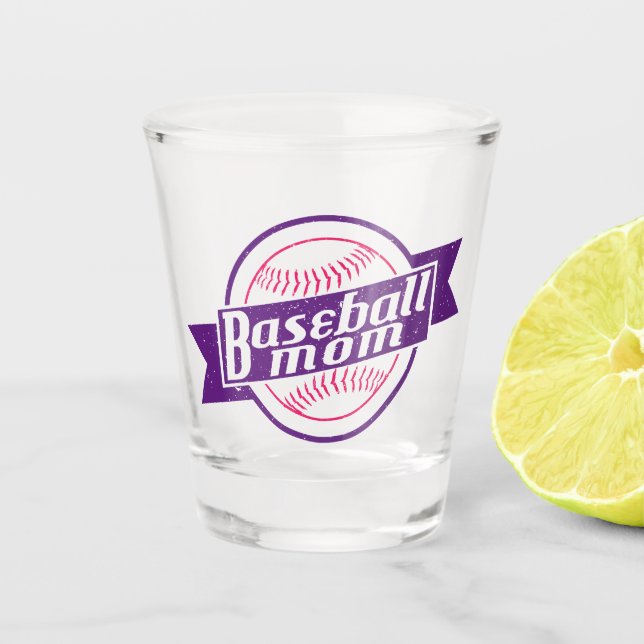 Baseball Mum Shot Glass (Front)