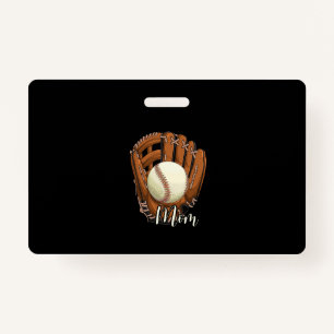 Baseball Mum Softball Mama Mother's Day ID Badge
