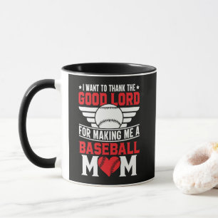 Baseball Mum Sports Parent Game Day Mother Mug