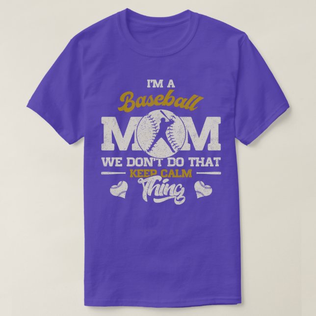 Baseball Mum T-Shirt (Design Front)