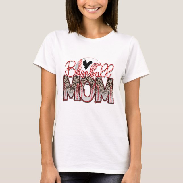 Baseball Mum  T-Shirt (Front)