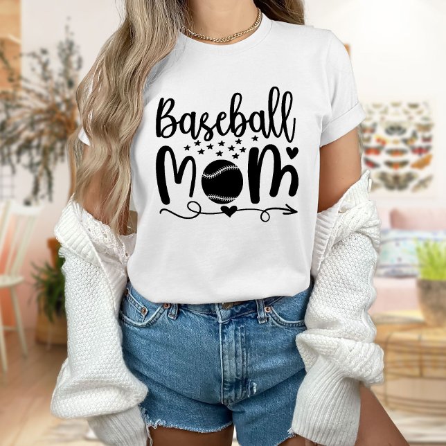 Baseball Mum T-Shirt, Baseball Mum T-Shirt (Creator Uploaded)