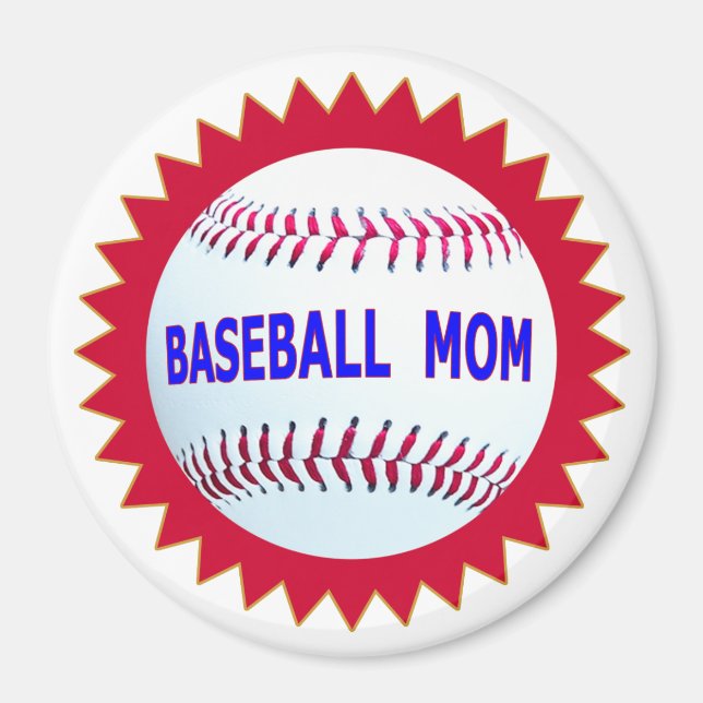 Baseball Mum T-Shirts and Unique Gift Products Magnet (Front)
