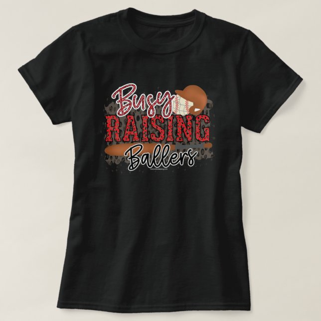 Baseball Mum Tee - Raising Ballers Graphic Tee (Design Front)