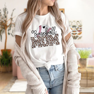 Baseball Mum Tee Shirt Women Baseball T Shirt