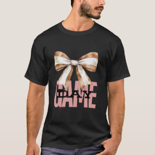 Baseball Mum Tee Sports Mama Coquette Bow Gameday