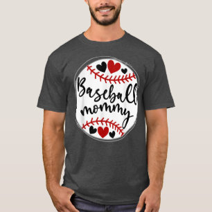 Baseball Mummy For Grandma Women Mother's Day T-Shirt