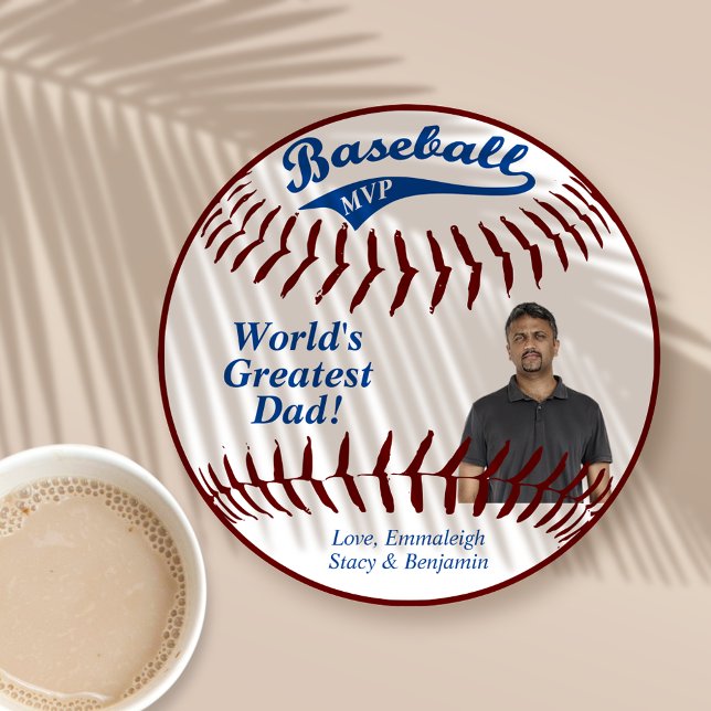 Baseball MVP Customisable Father's Day Holiday Card (Creator Uploaded)