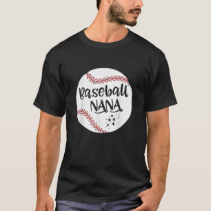 Baseball Nana Grandma Women Christmas Mother's Day T-Shirt