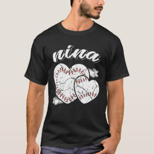 Baseball Nani Heart Ball Cool Baseball Proud Grand T-Shirt