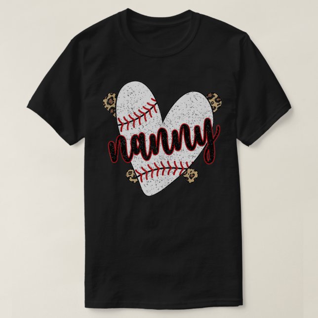 Baseball Nanny Proud Baseball Player Nanny  T-Shirt (Design Front)