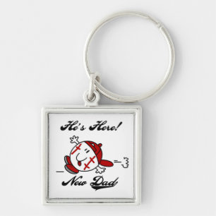 Baseball New Dad T-shirts and Gifts Key Ring