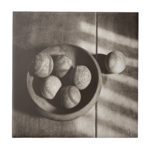 Baseball Nostalgia - Baseballs Ceramic Tile