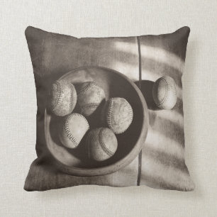 Baseball Nostalgia - Baseballs Cushion