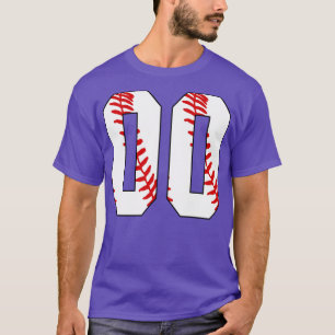 Baseball Number 00 00 Baseball Jersey Favourite P T-Shirt