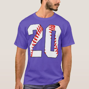 Baseball Number 20 20 Baseball Jersey Favourite P T-Shirt