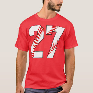 Baseball Number 27 27 Baseball  Jersey Favourite P T-Shirt