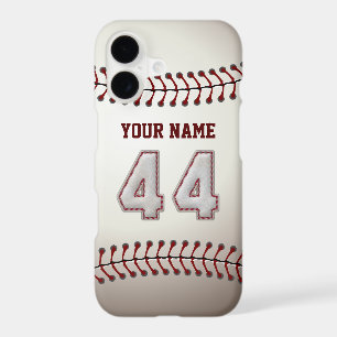 Baseball Number 44 with Your Name - Modern Sporty