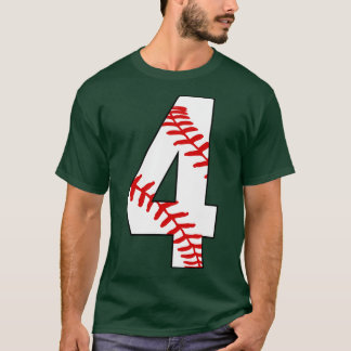 Baseball Number 4 4 Baseball Jersey Favourite Pla T-Shirt