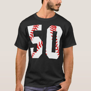 Baseball Number 50 50 Baseball  Jersey Favourite P T-Shirt